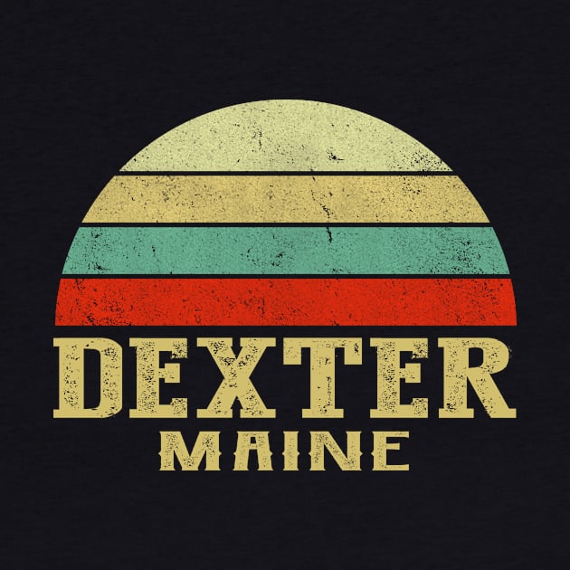 DEXTER MAINE Vintage Retro Sunset by LIPTIN